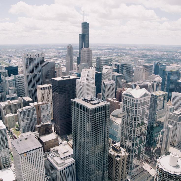 City skyline in Amsterdam, Netherlands